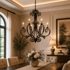 Wrought Iron Chandelier